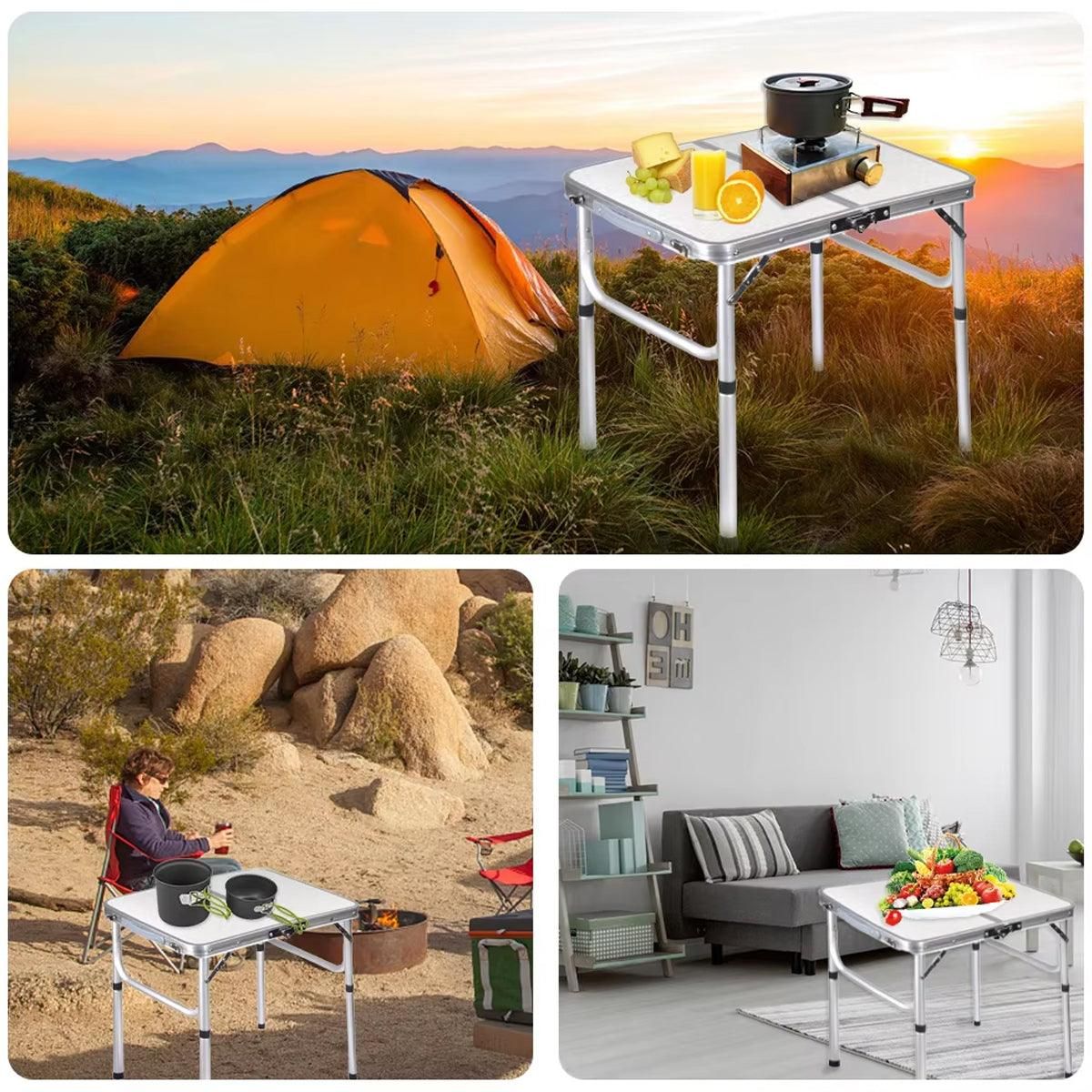 Folding Outdoor Table – Lightweight Aluminium 60x45cm, view 7
