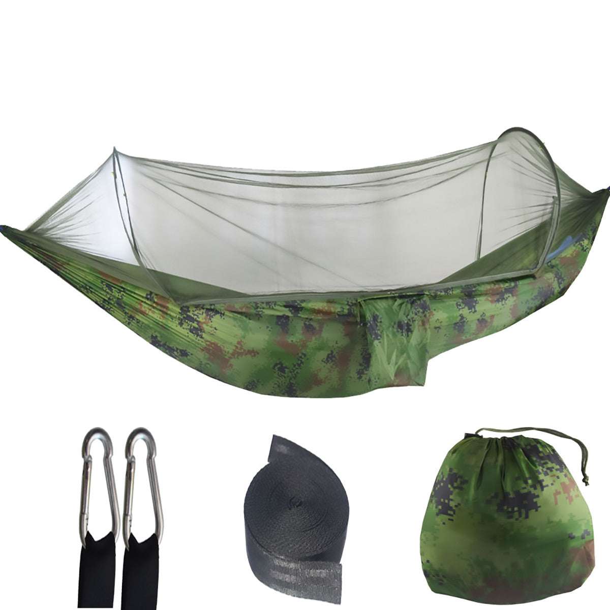 Pop-Up Hammock with Mosquito Net - Camouflage, view 8