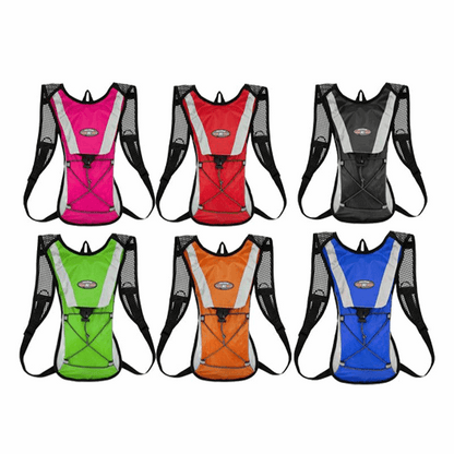 Hydration Backpack with 2L Water Bladder – Orange, view 2
