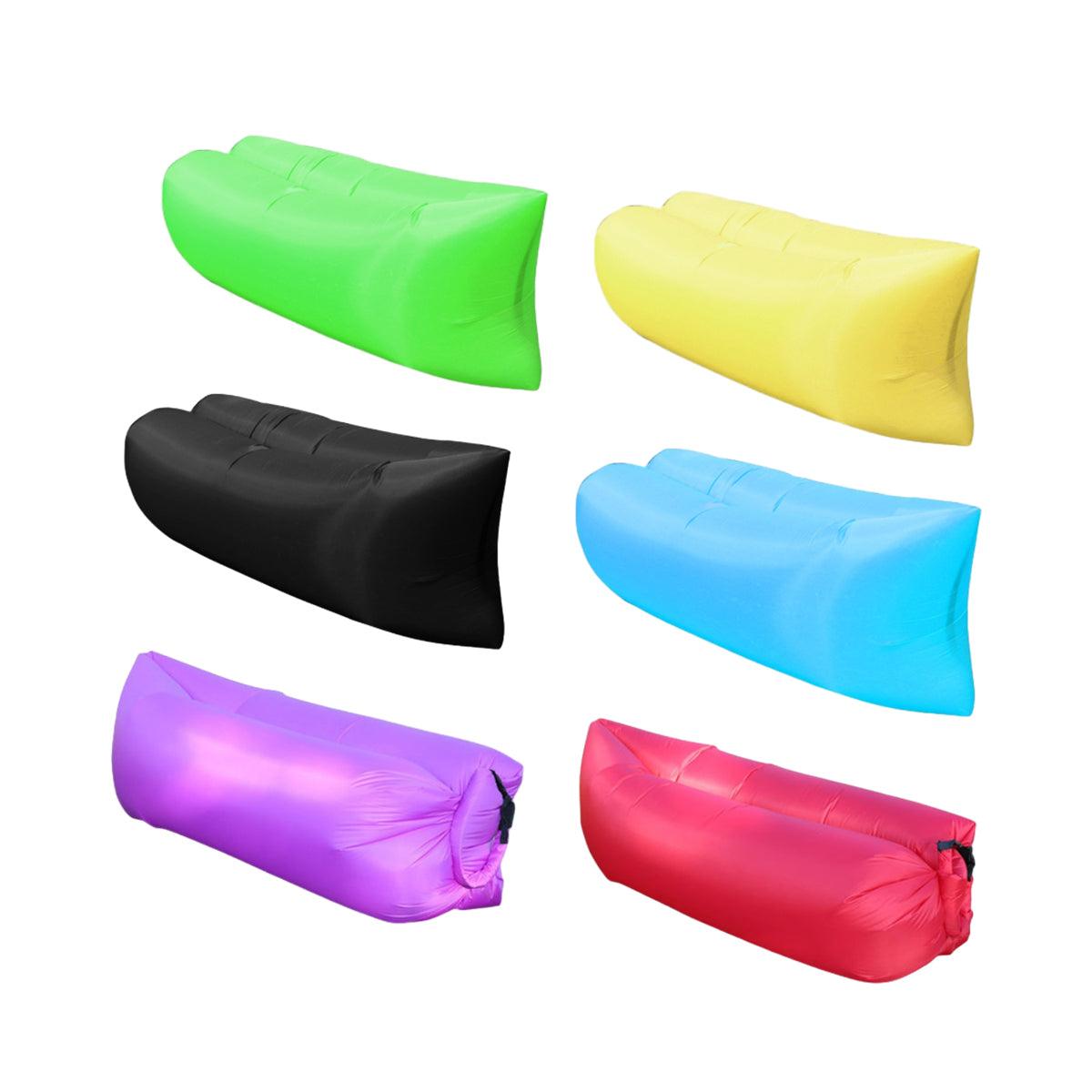 Inflatable Lazy Air Sofa – Pump-Free Lounger, Green, view 2