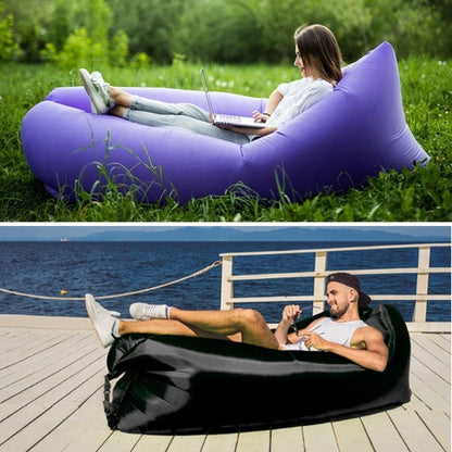 Inflatable Air Sofa – Pump-Free Outdoor Lounge, Purple, view 5