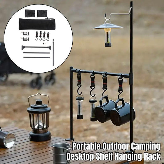 Camping Table Lamp Stand – Aluminium Clamp Mount