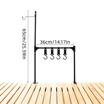 Camping Table Lamp Stand – Aluminium Clamp Mount, view 3