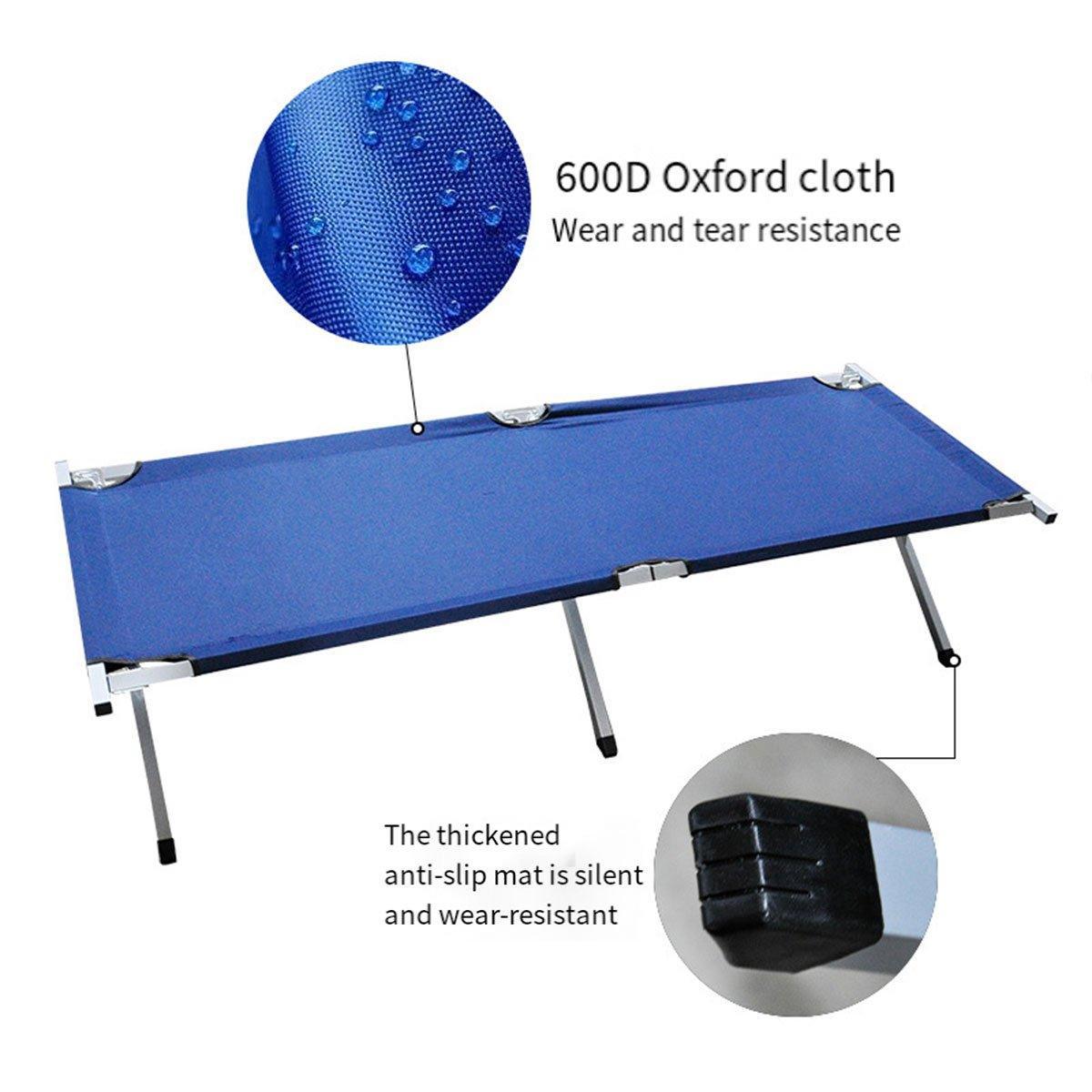 Folding Camping Bed with Storage Bag - Green, view 5