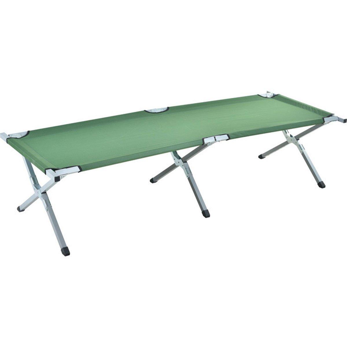 Folding Camping Bed with Storage Bag - Green, view 7
