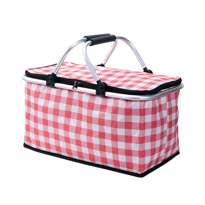Foldable Insulated Picnic Basket – Green, view 9