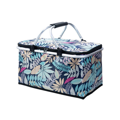 Foldable Insulated Picnic Basket - Navy, view 6