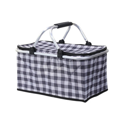 Foldable Insulated Picnic Basket - Navy, view 7