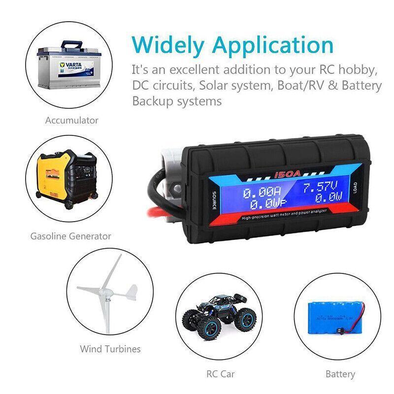 150A Digital Watt Meter Power Analyser for Solar & Caravan, view 3