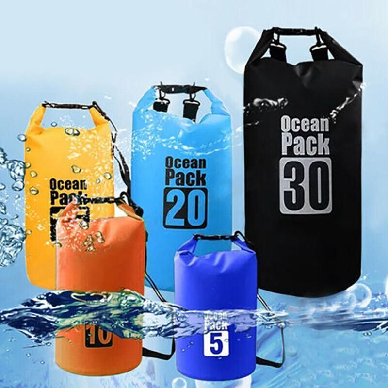 Waterproof Dry Sack – 20L Orange PVC Roll-Top Bag, view 11