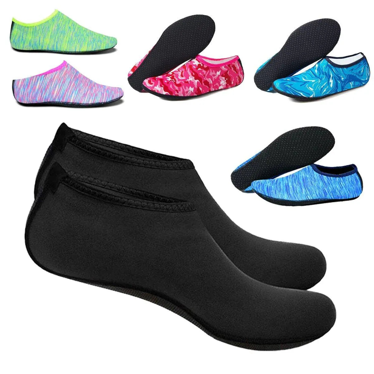 Slip-On Neoprene Water Shoes – Camo Blue M, view 3