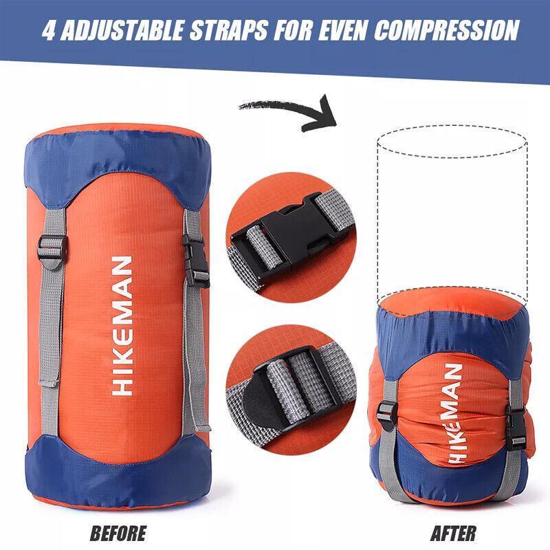 Waterproof Compression Stuff Sack – M, Orange, view 5