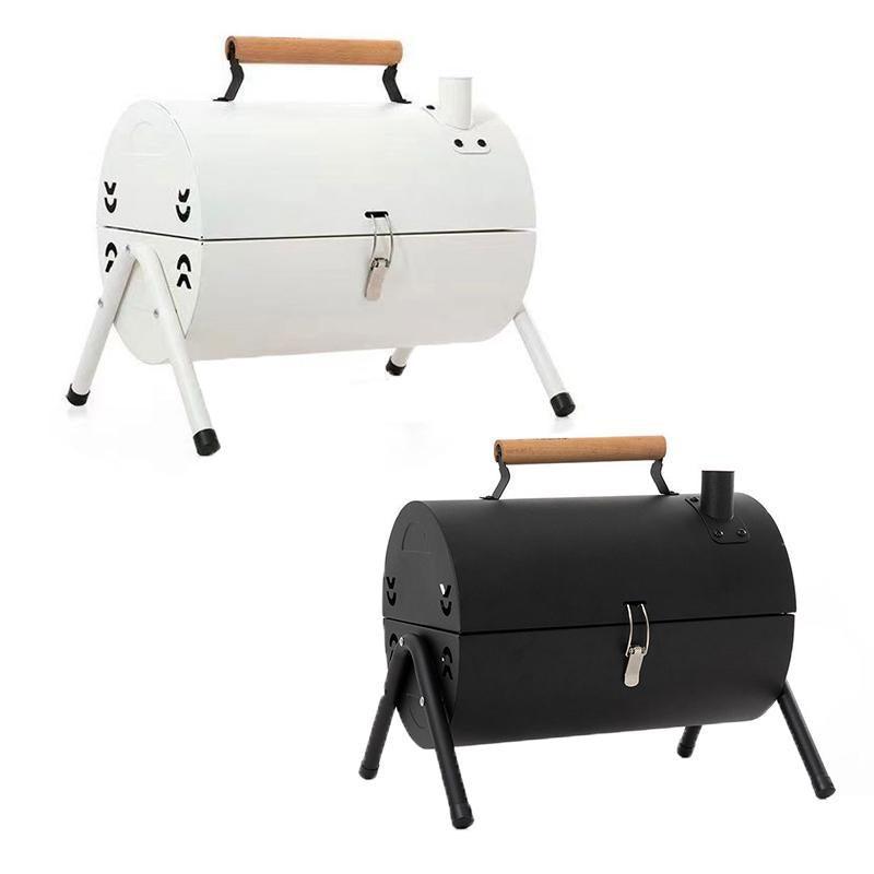 Portable Charcoal BBQ Grill - Grillz White, view 2