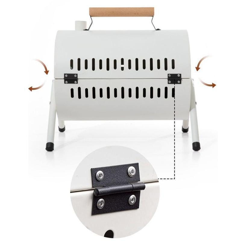 Portable Charcoal BBQ Grill - Grillz White, view 5