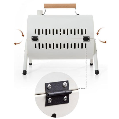 Portable Charcoal BBQ Grill - Grillz White, view 5