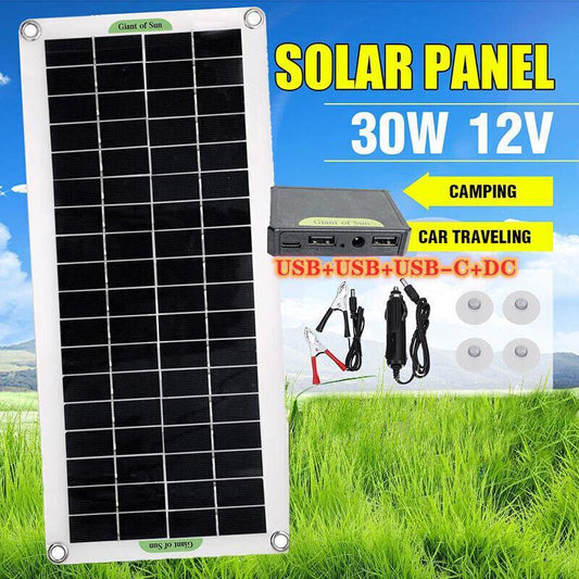 30W Dual USB Solar Panel Kit