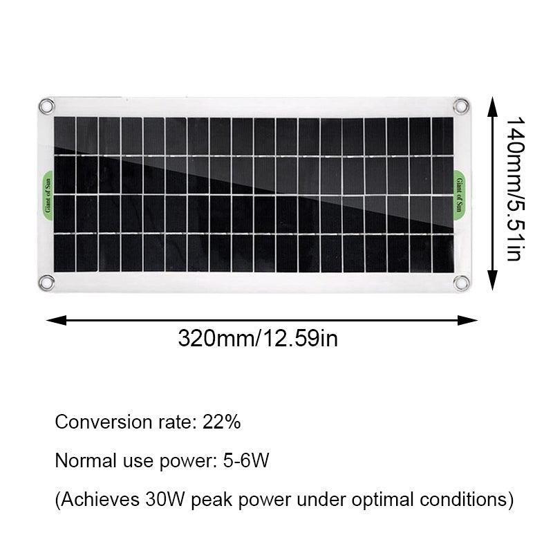 30W Dual USB Solar Panel Kit, view 3