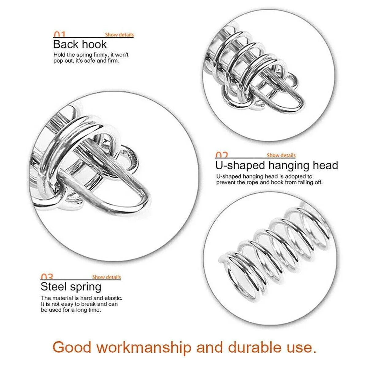 Tent Spring Wind Rope Buckles - 10 Pair, view 8