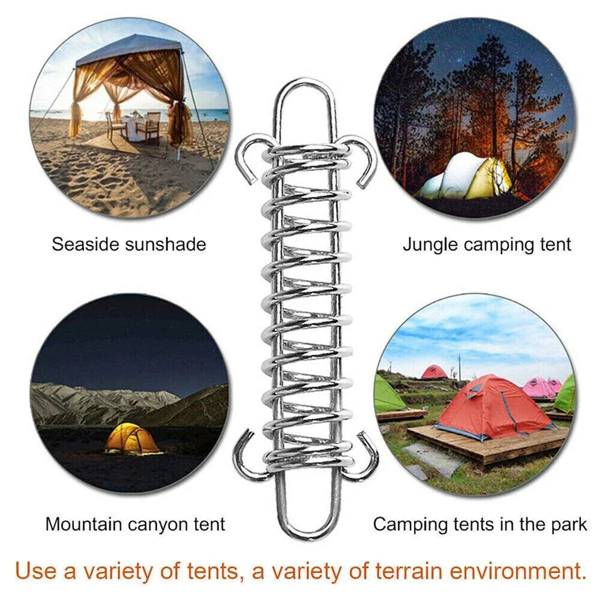 Tent Spring Wind Rope Buckles - 10 Pair, view 11