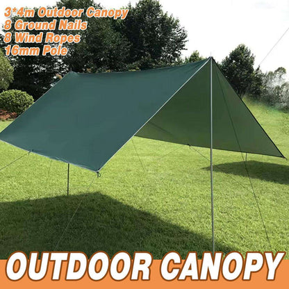 Camping Canopy 3m x 4m - Dark Green, view 4