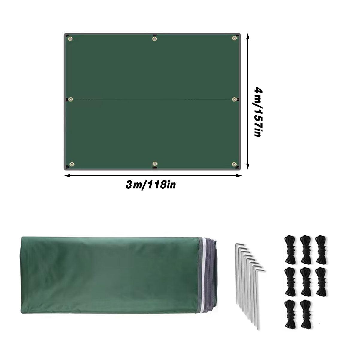 Camping Canopy 3m x 4m - Dark Green, view 2