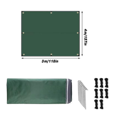Camping Canopy 3m x 4m - Dark Green, view 2