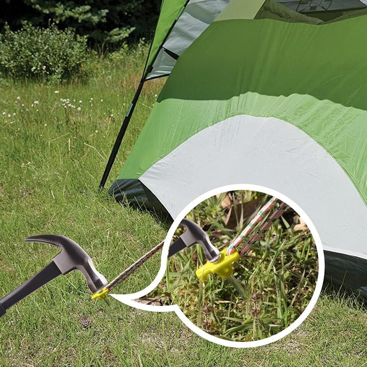 9 Pack Carbon Steel Tent Pegs M8 x 200mm, view 7