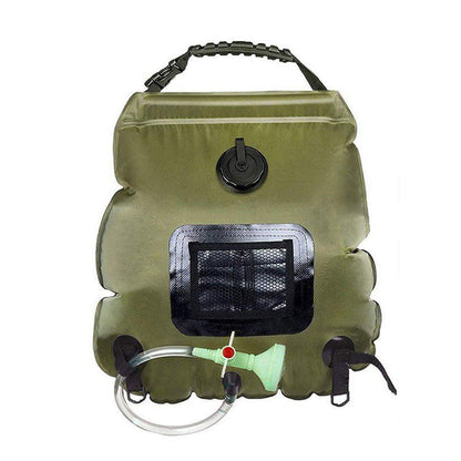 Portable Solar Camping Shower Bag 20L - Army Green, view 2