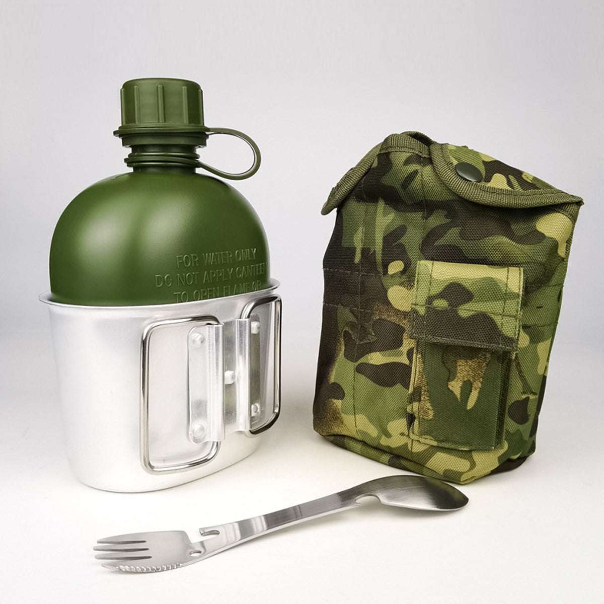 4 Piece Camouflage Tactical Water Bottle Set, view 4