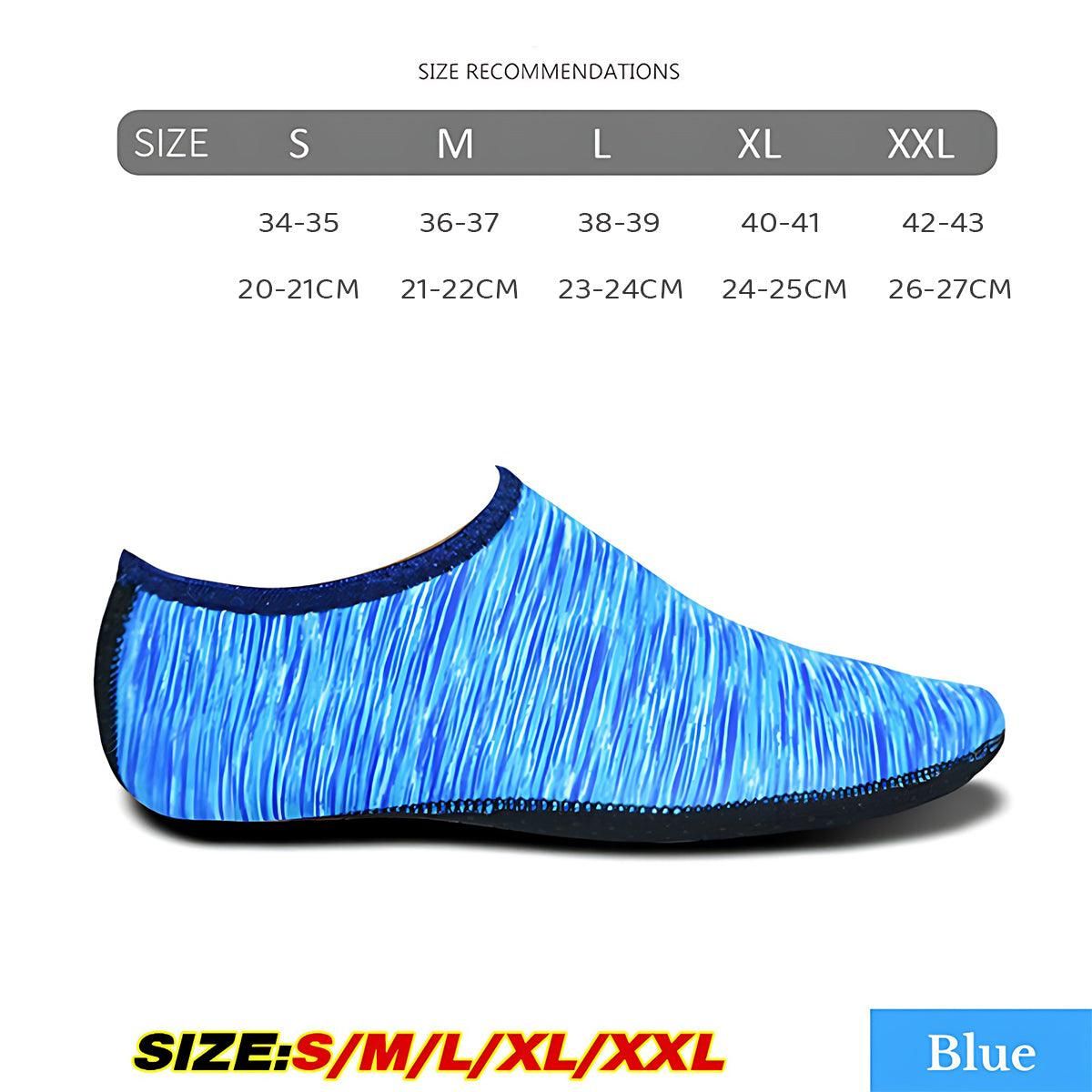 Unisex Slip-On Neoprene Water Shoes – Blue, view 5
