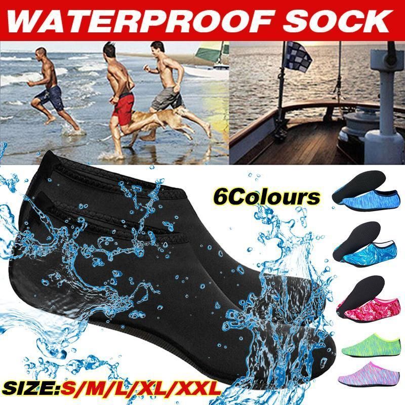 Unisex Slip-On Neoprene Water Shoes – Blue, view 13