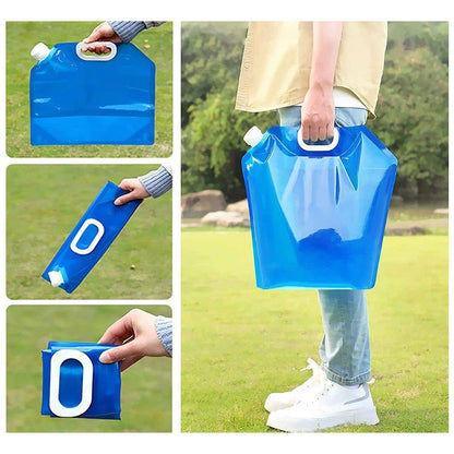 4-Piece Folding Water Storage Bag Set – 5L & 10L, view 4