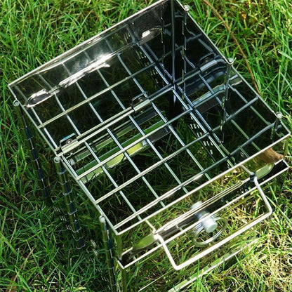 Folding Wood Stove for Camping - Stainless Steel, view 4