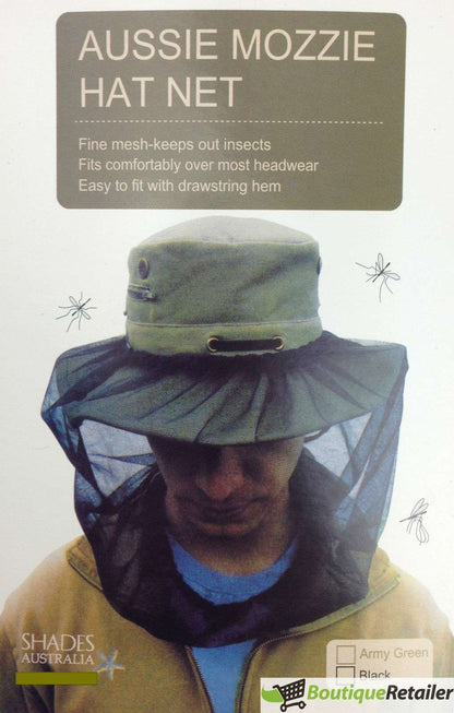 Mosquito Head Net for Hat - Black, view 3