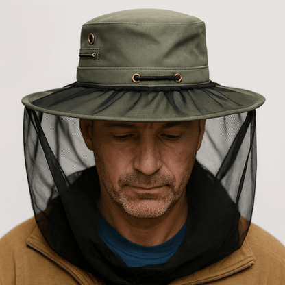 Mosquito Hat Net - Fine Mesh Head Cover, view 2