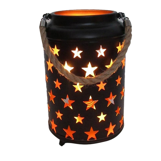 20cm Starry LED Lantern with Rope Handle