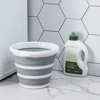 2 Pack 10L Collapsible Buckets - Grey/White, view 6