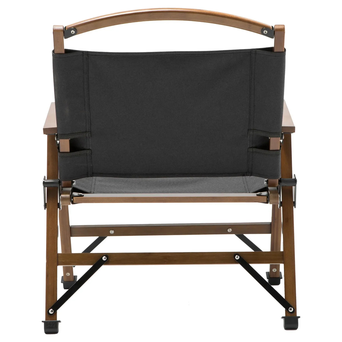 Bamboo Canvas Folding Camp Chair – Black, view 7