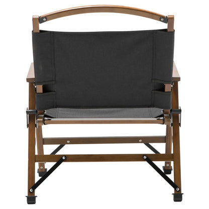 Bamboo Canvas Folding Camp Chair – Black, view 7