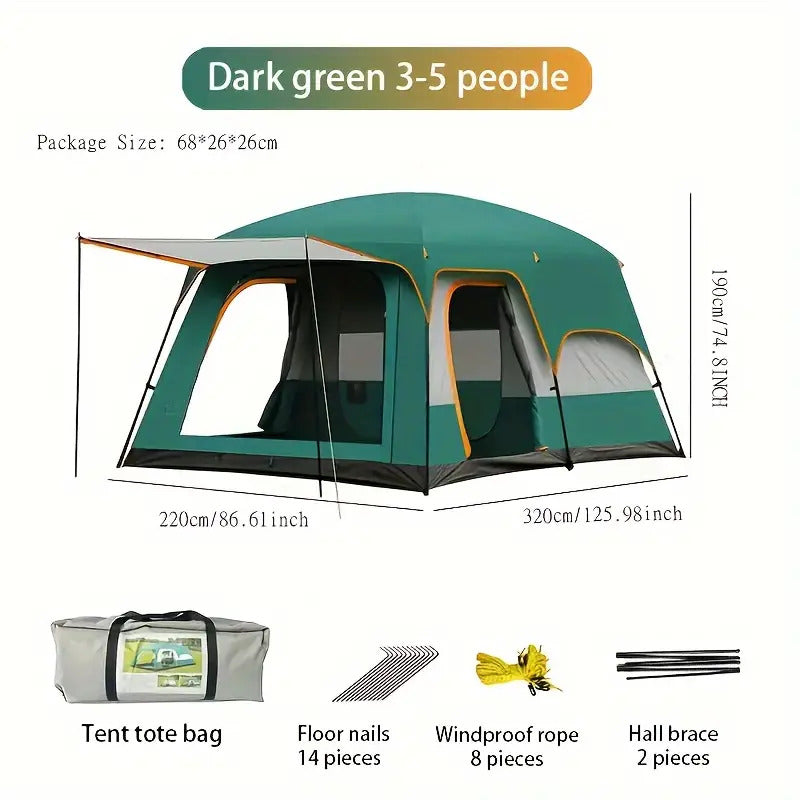 3–5 Person Tent – Camping, Hiking & Festivals, view 3
