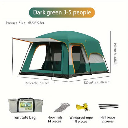 3–5 Person Tent – Camping, Hiking & Festivals, view 8