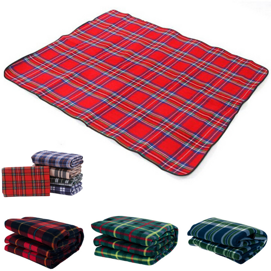 Waterproof Fleece Picnic Blanket 1.5m with Carry Bag