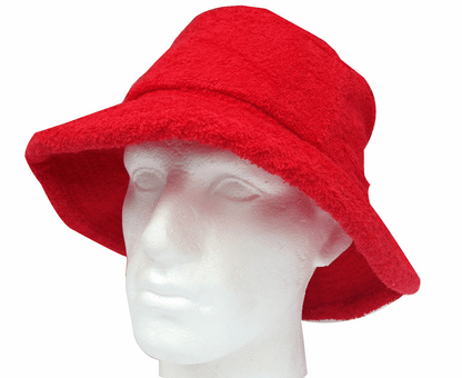 Terry Towelling Bucket Hat – Red XXL, view 4
