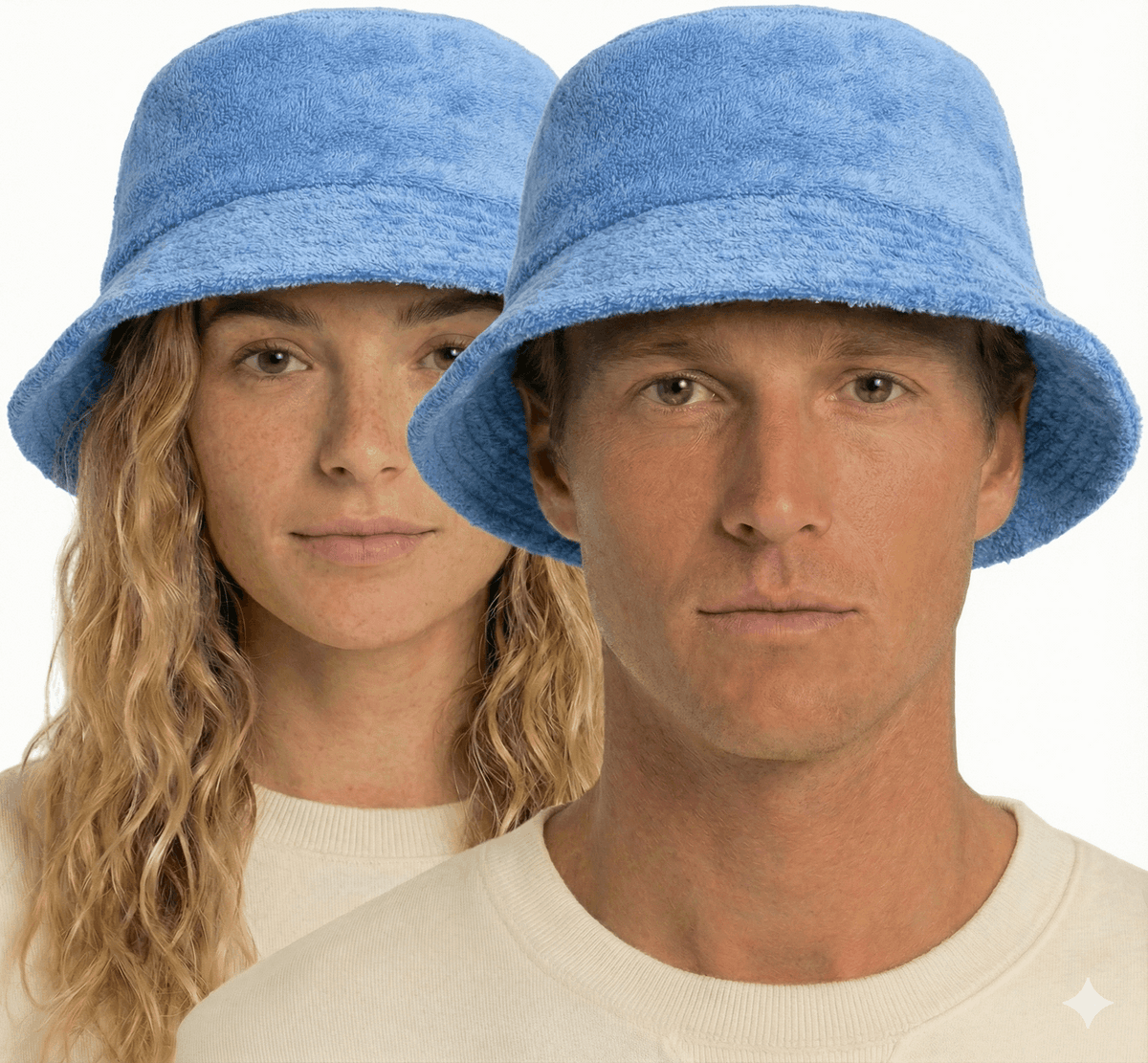Terry Towelling Bucket Hat – Sky Blue XXL, view 2