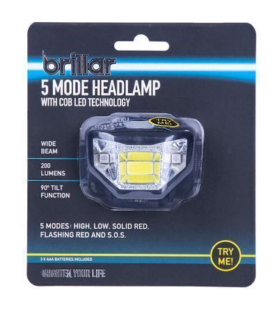 5 Mode COB LED Headlamp - 200 Lumens, view 7
