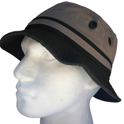 Dents Cotton Bucket Hat – Khaki 59cm, view 2