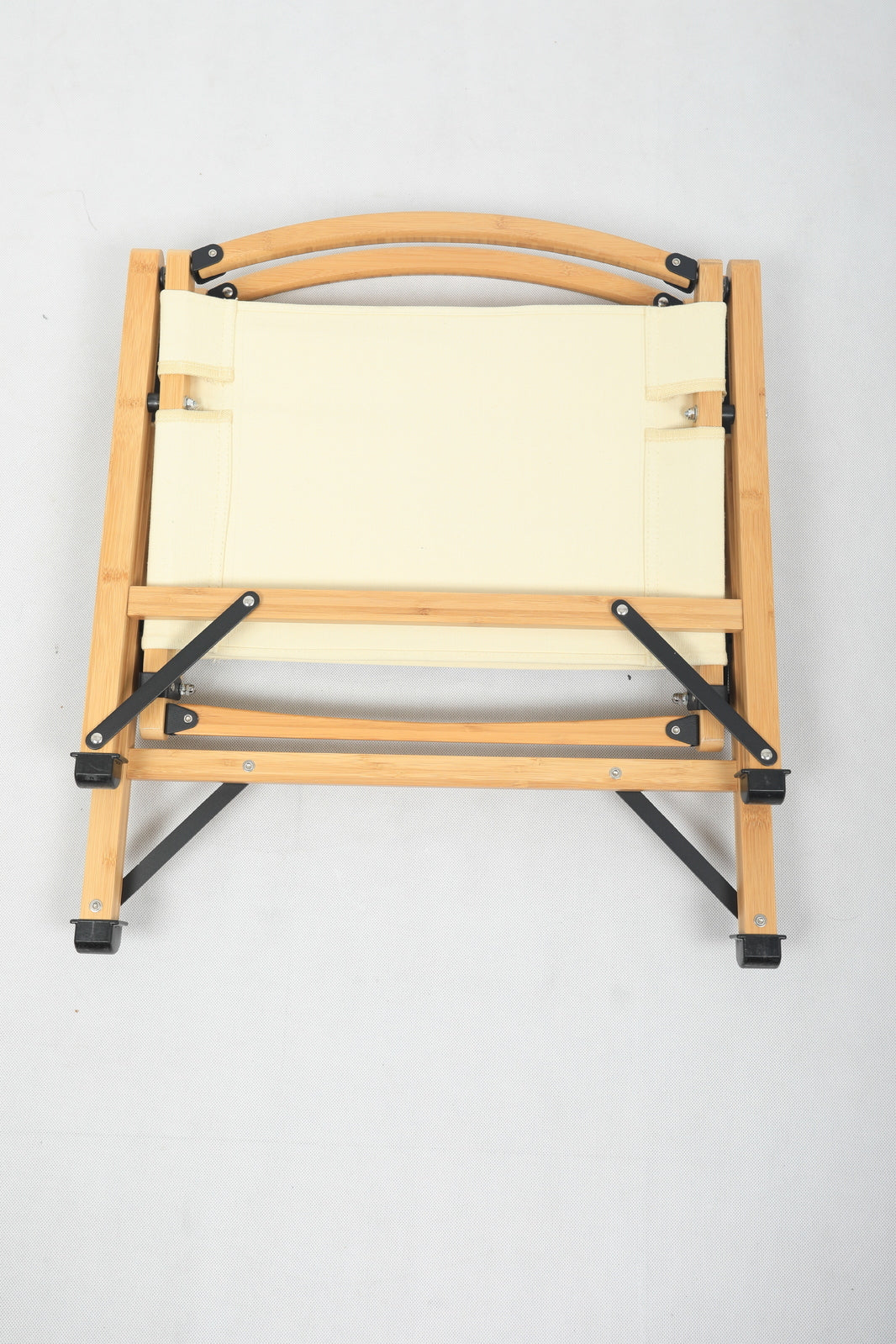 Bamboo Canvas Foldable Camping Chair – Khaki, view 7