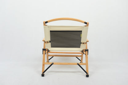 Bamboo Canvas Foldable Camping Chair – Khaki, view 10