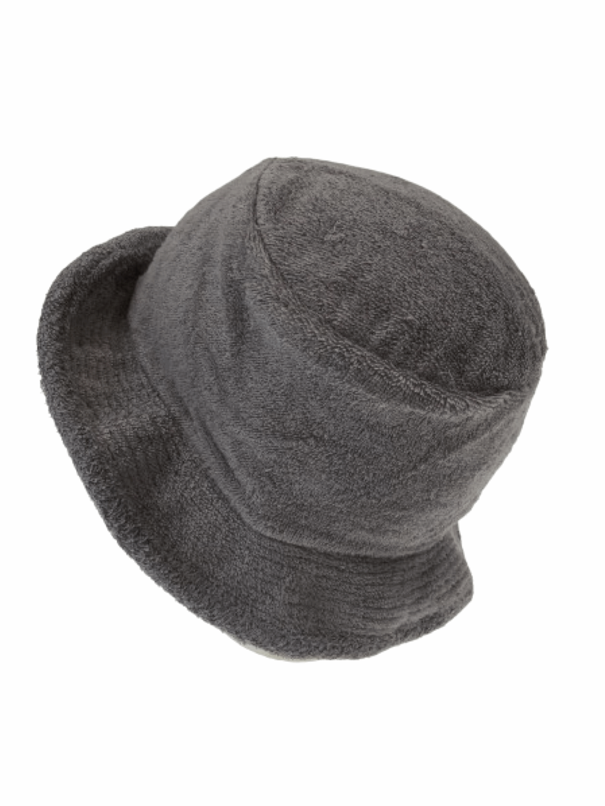 Terry Towelling Bucket Hat – Grey S/M, view 4