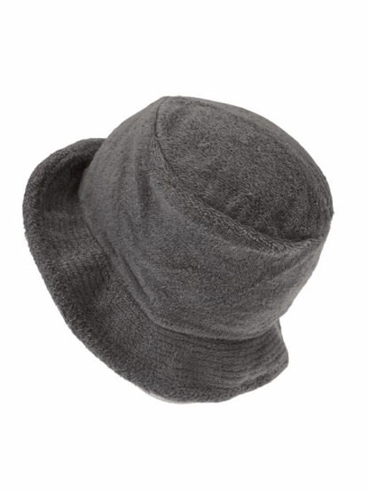 Terry Towelling Bucket Hat – Grey S/M, view 4